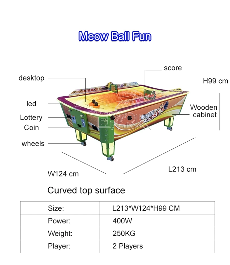 Air Hockey Game Machine Curved Surface Air Hockey Table