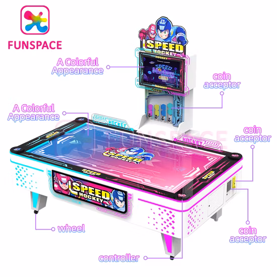 Colorful Park Mini Commercial Game Machine Coin Pusher Game Machine Air Hockey Table for Game Center