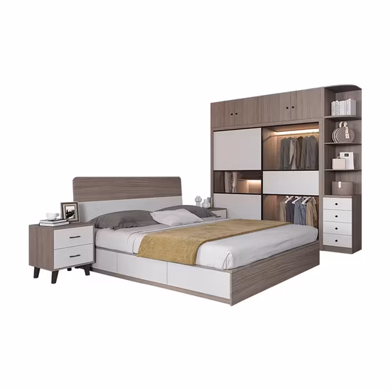 Chinesische moderne Betten aus Holz für Küche, Esszimmer, Hotel, Wohnzimmer, Schlafzimmer, Wohnmöbel