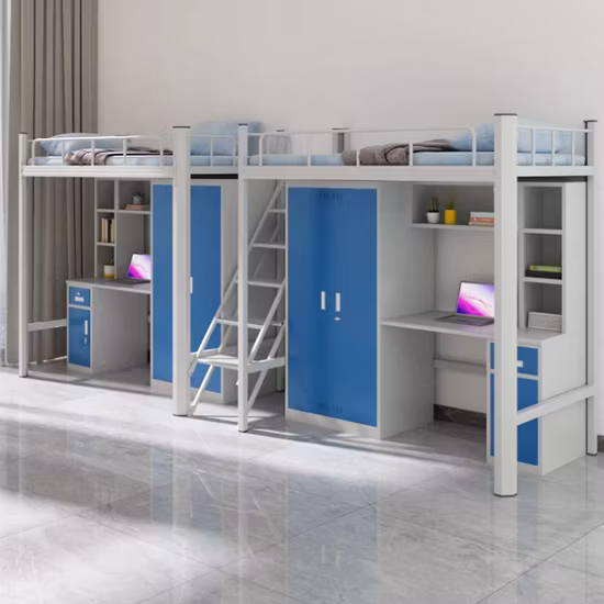 Metallteilerahmen Doppelschlafsaal-Etagenbettmöbel aus Stahl